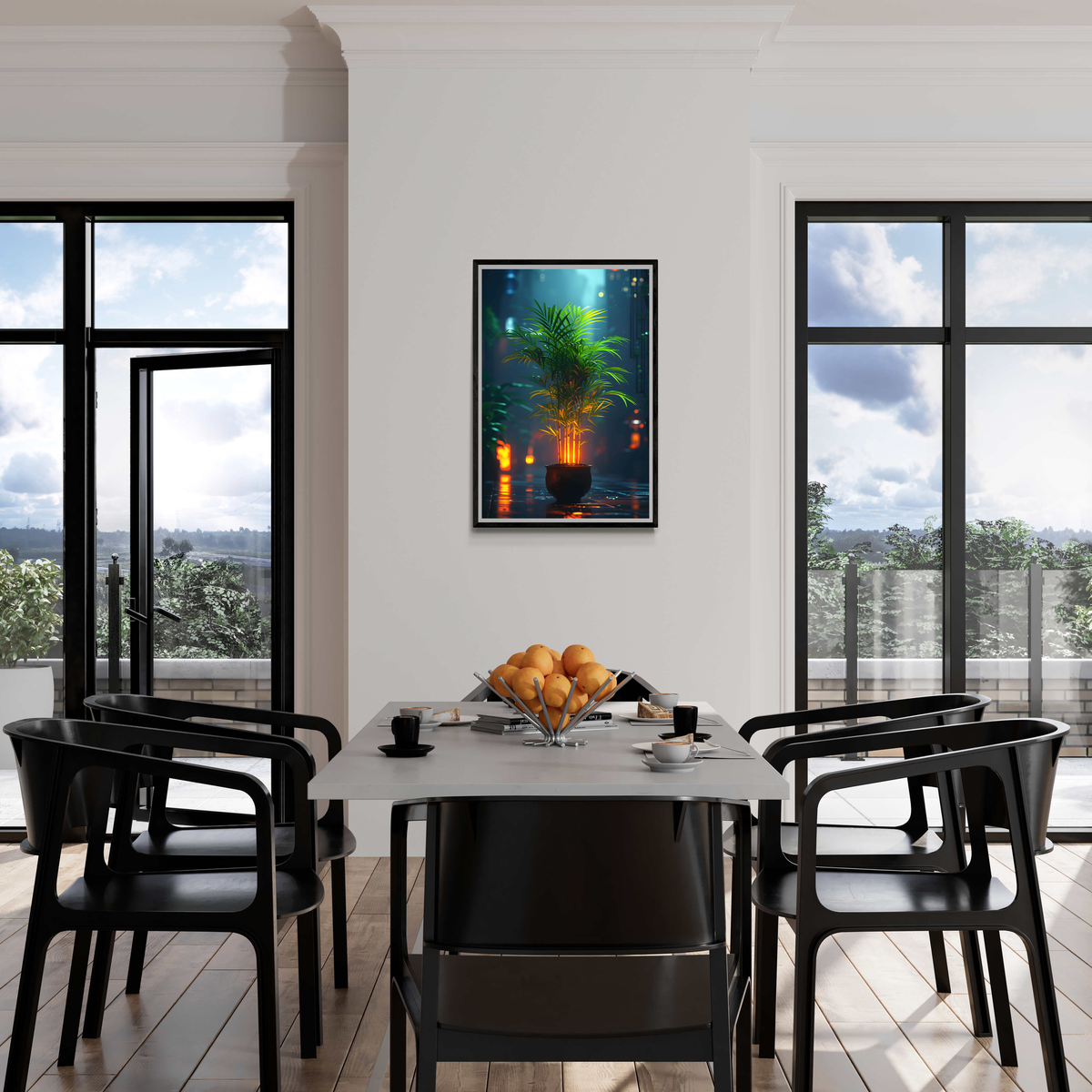 Bamboe Pot dans un intérieur