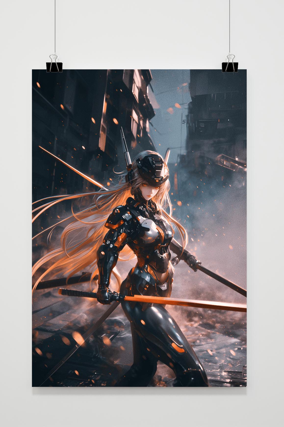 Affiche Biomech Anime de 25 Artstreet
