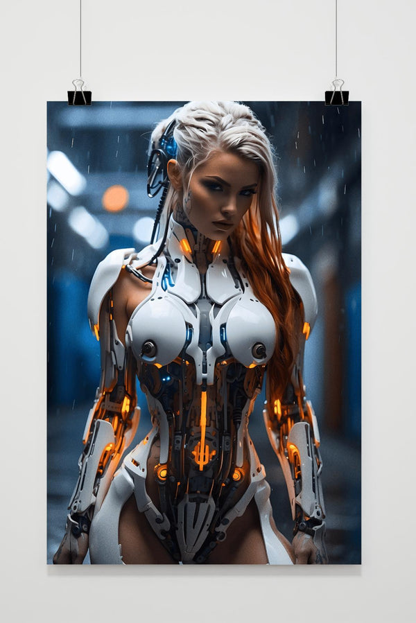Biomech Meisje Poster