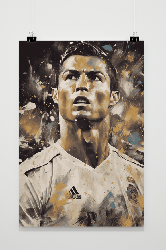 Póster Cristiano Ronaldo Real Madrid de 25 Artstreet
