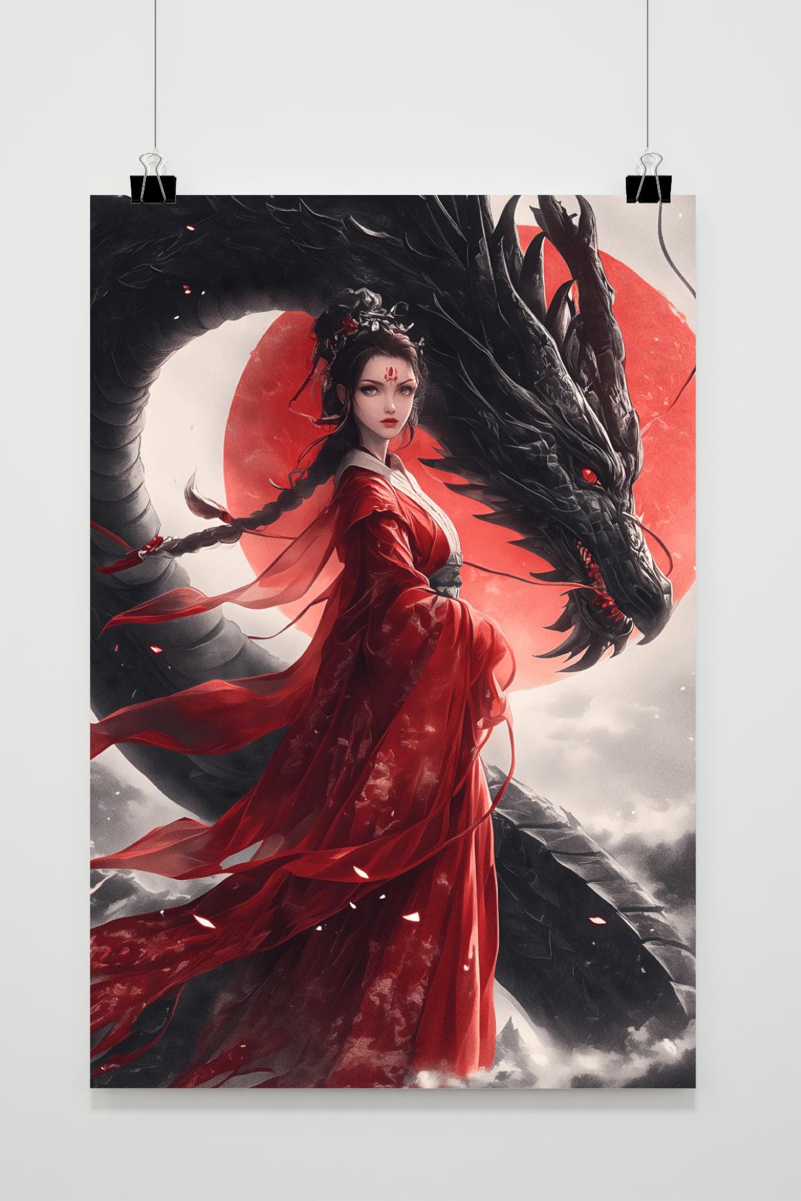 Póster Princesa Dragón de 25 Artstreet