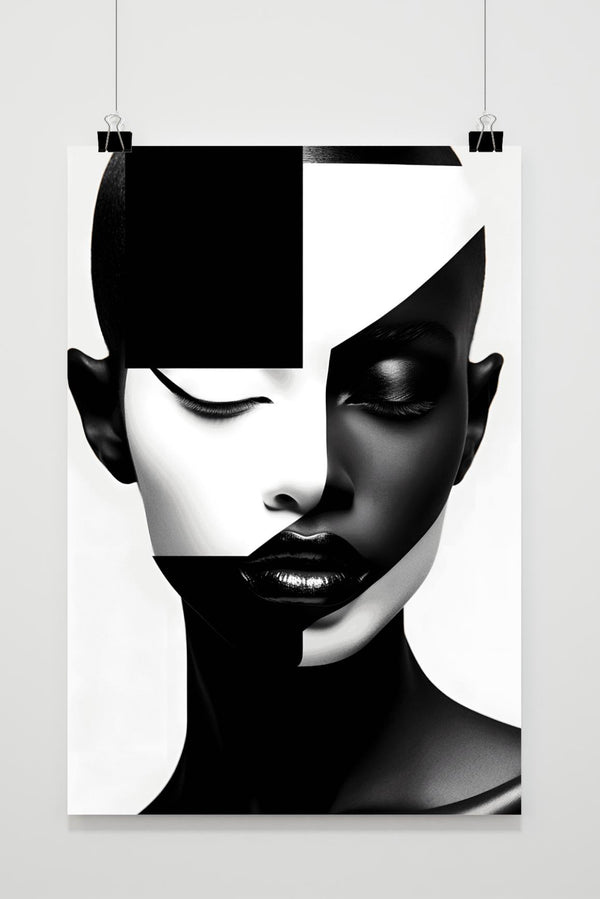 Affiche Portrait Noir et Blanc