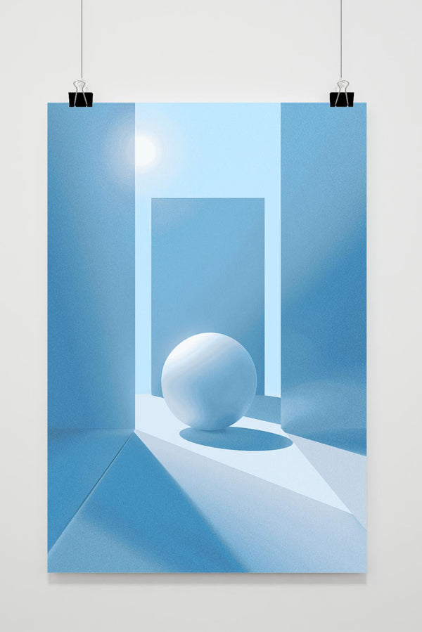 Blauwe Cirkel Poster