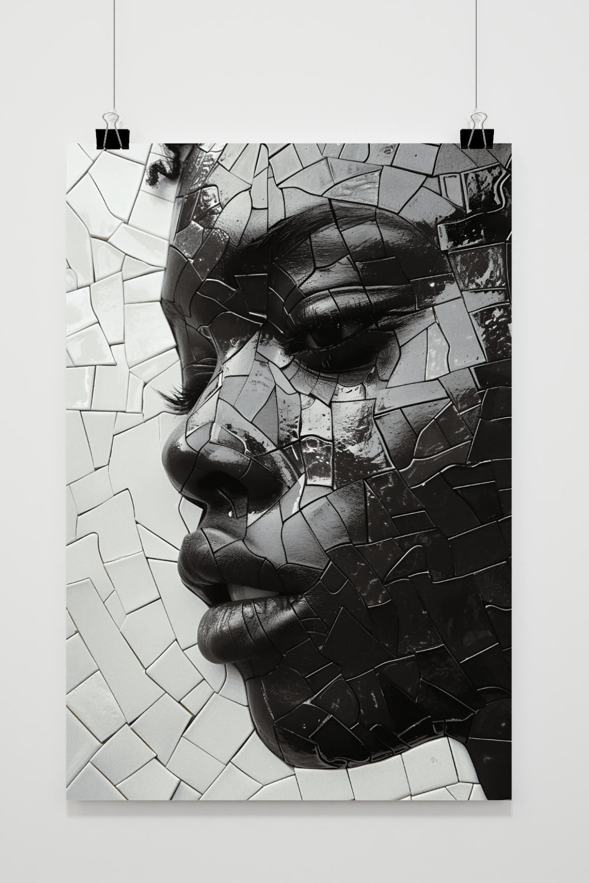 Affiche Portrait Brisé de 25 Artstreet