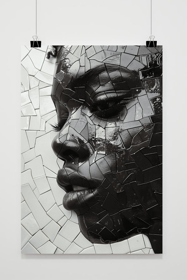 Affiche Portrait Brisé