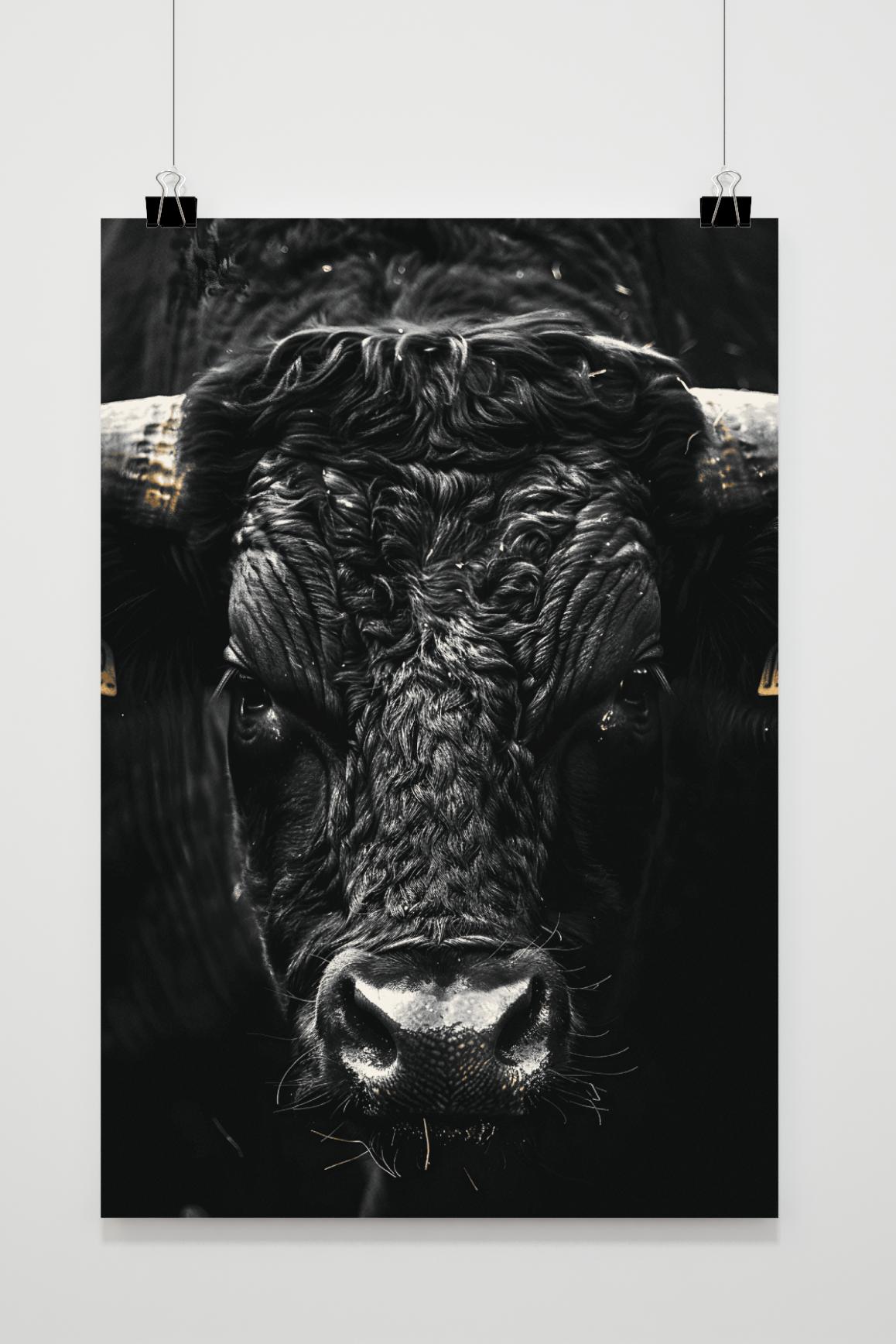 Póster Toro en Primer Plano de 25 Artstreet