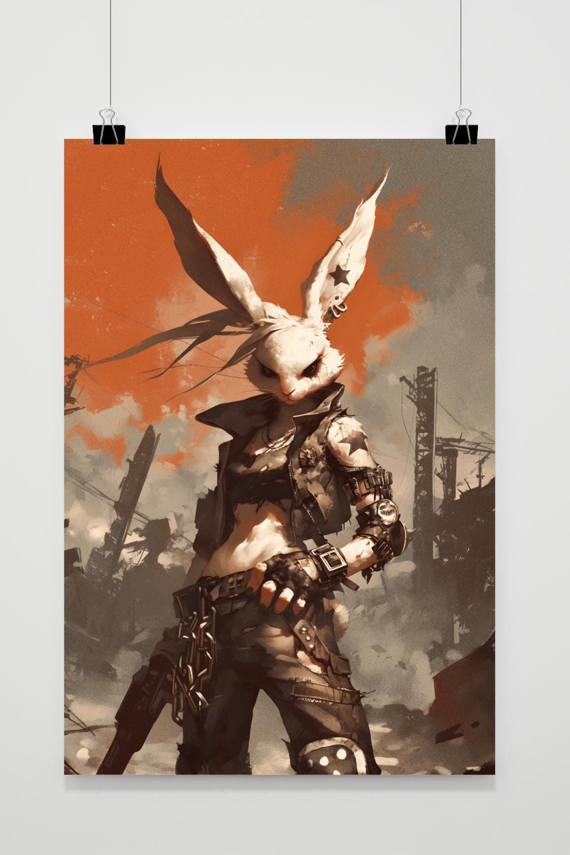 Póster Conejo Soldado de 25 Artstreet