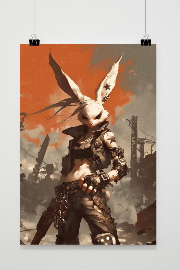 Póster Conejo Soldado