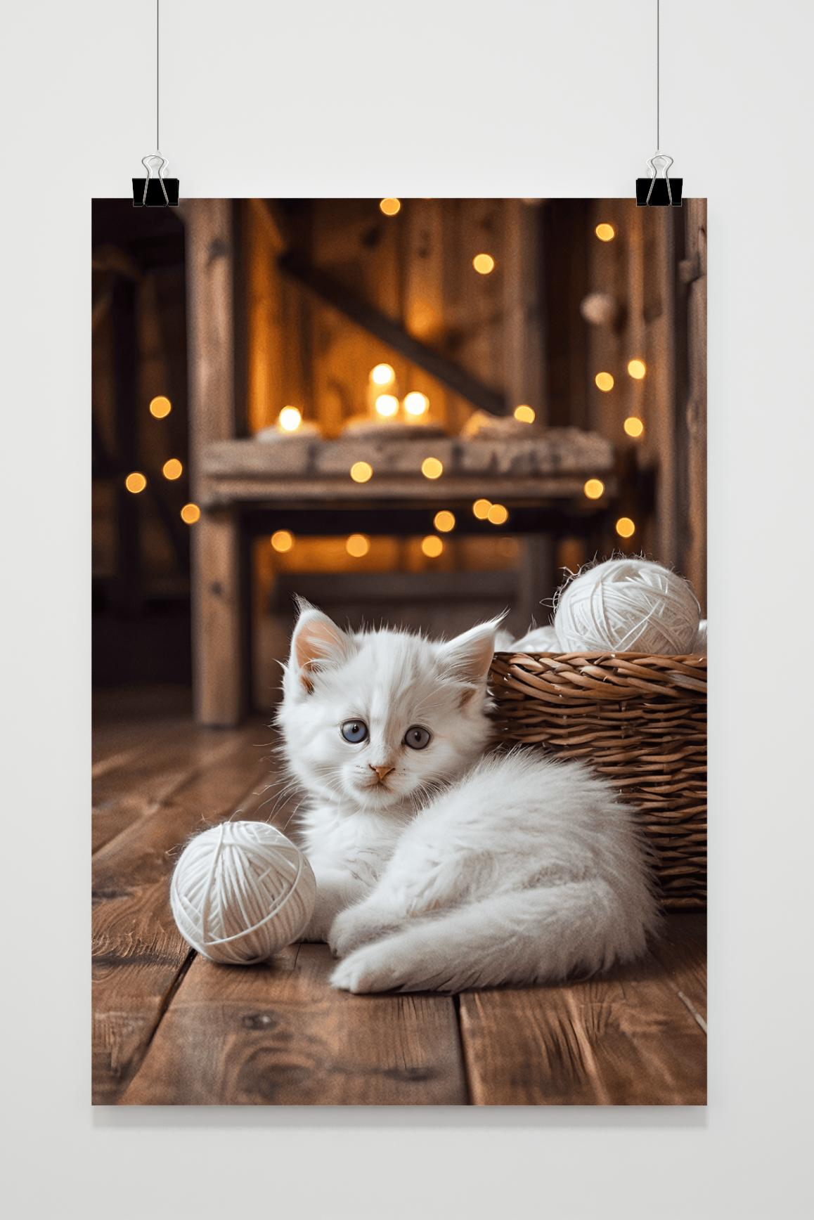 Póster Gatito Casero de 25 Artstreet