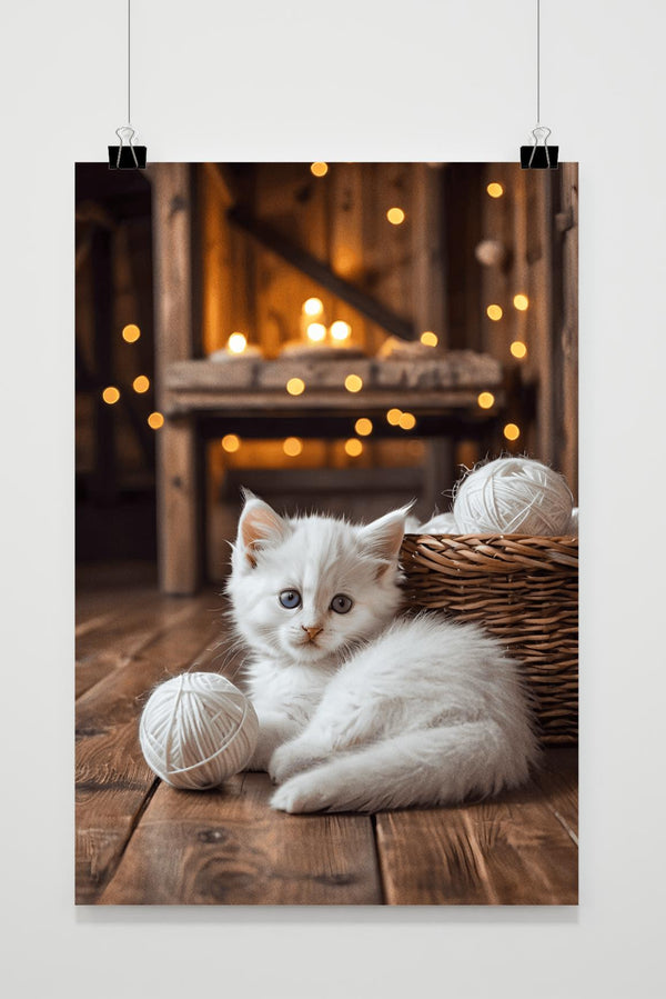 Póster Gatito Casero