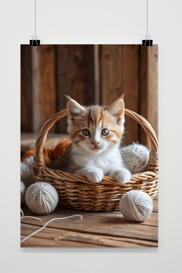 Basket Cat poster