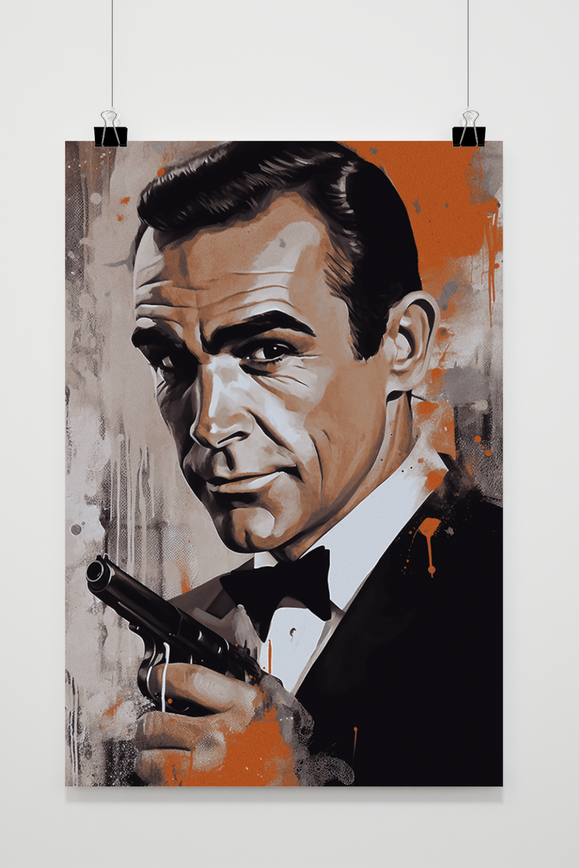 Póster James Bond Sean Connery de 25 Artstreet