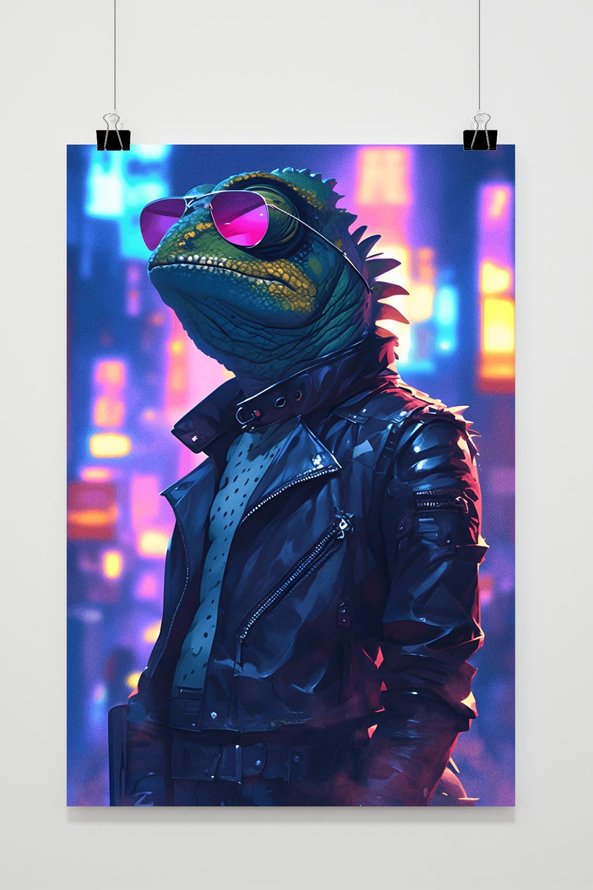 Póster Camaleón Gafas de Sol de 25 Artstreet