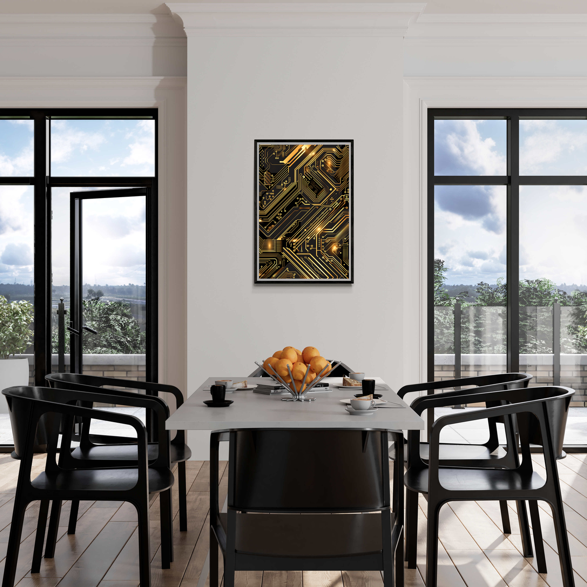 Chip Dorado en un interior
