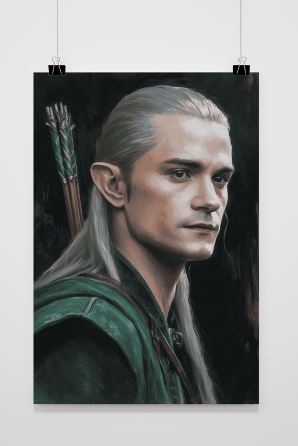 Legolas Abstract poster