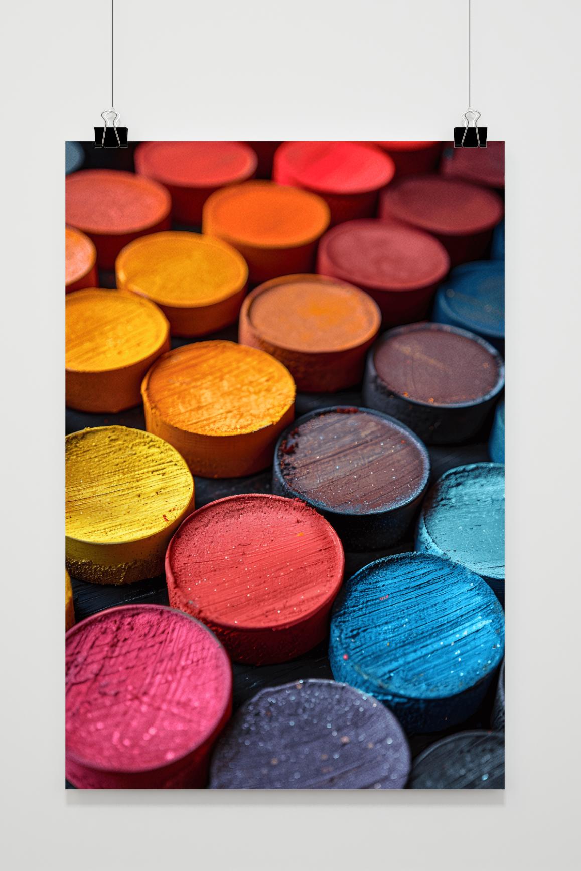Póster Paleta de Colores Círculo de 25 Artstreet