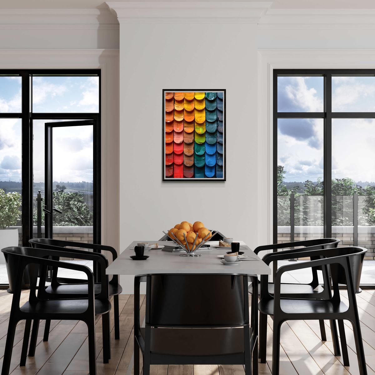 Paleta de Colores Tejado en un interior