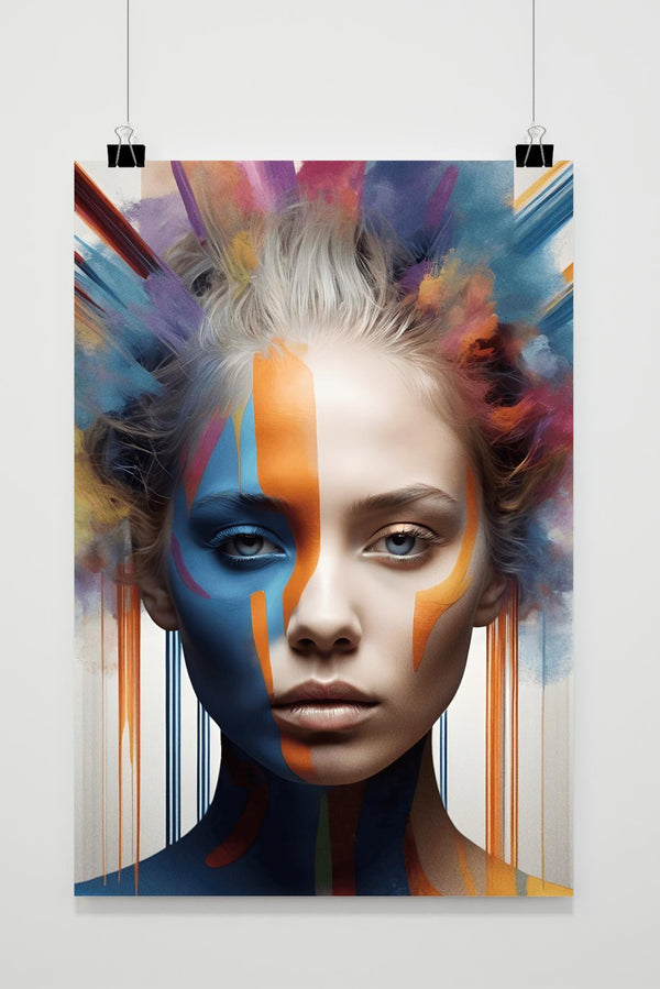 Kleur Portret poster