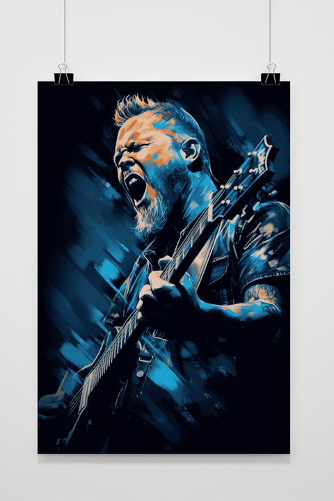 James Hetfield Metallica poster
