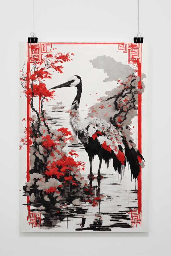 Póster Grulla Oriental