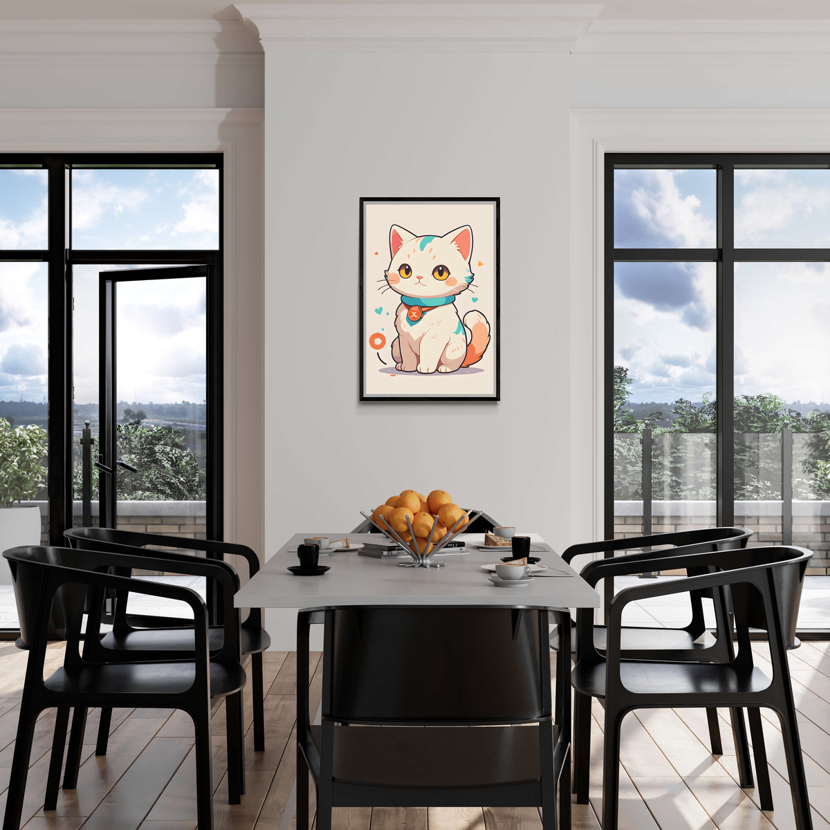 Gato Adorable en un interior