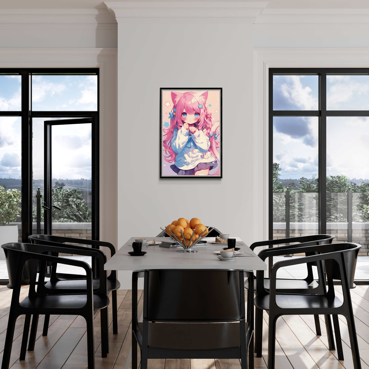 Chica Conejita en un interior