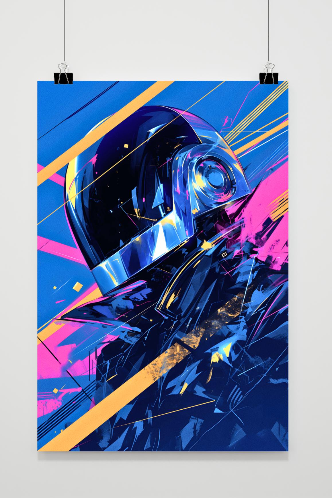 Póster Estilo Daft Punk de 25 Artstreet