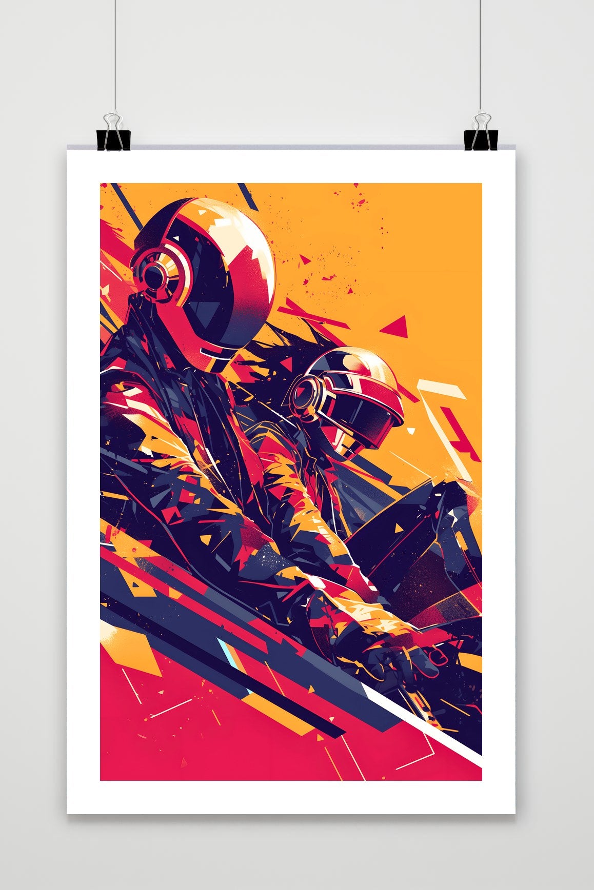 Daft Punk Red Poster – Buy Now · 25 Artstreet