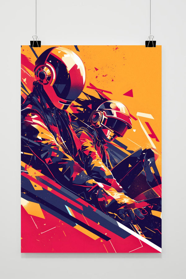 Daft Punk Rood poster