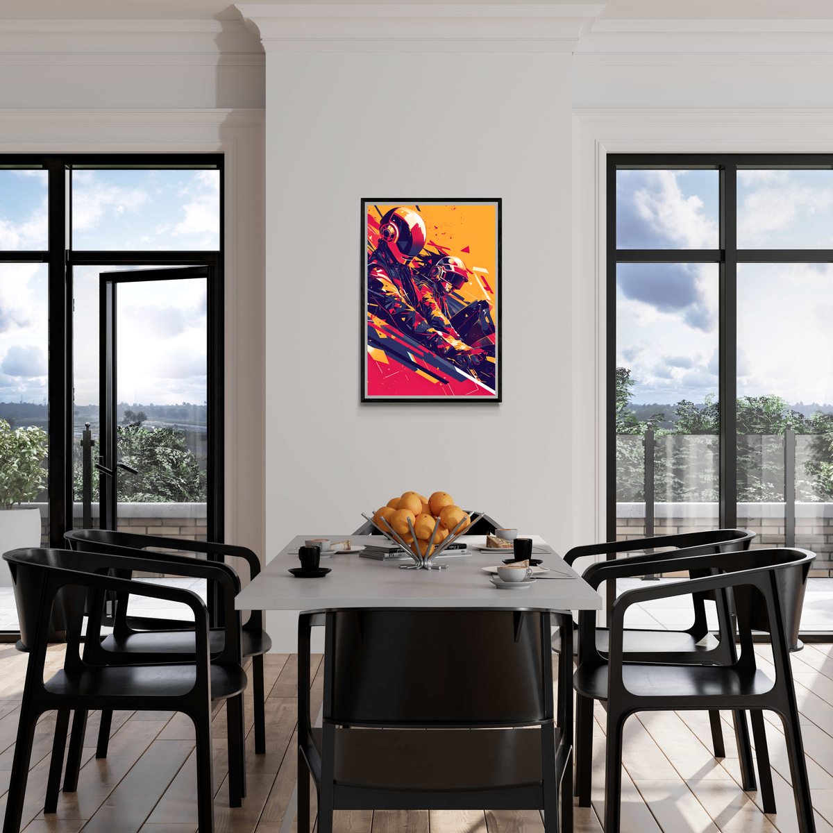 Daft Punk Rouge dans un intérieur
