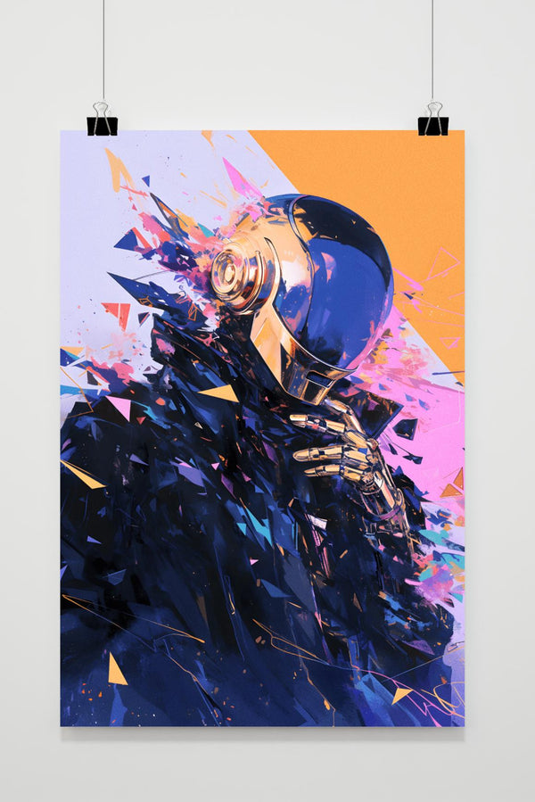 Daft Punk Blauw poster