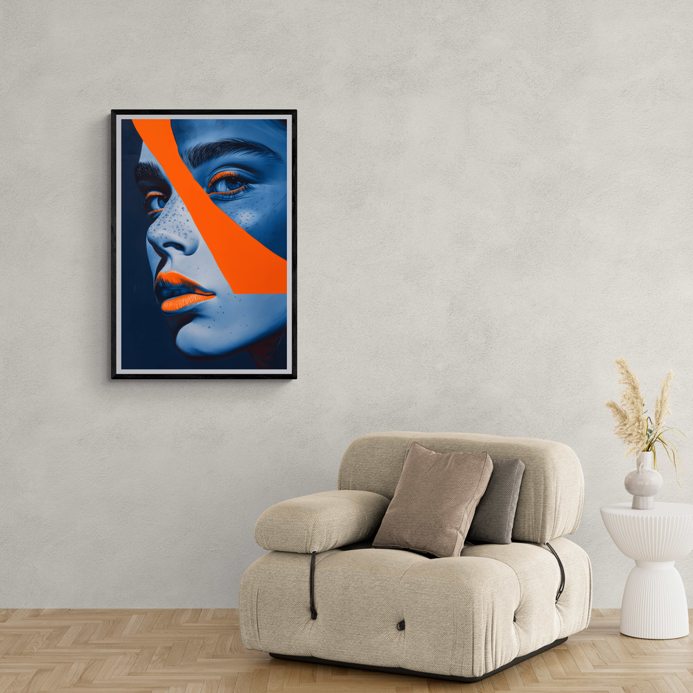 Blue Orange Portrait