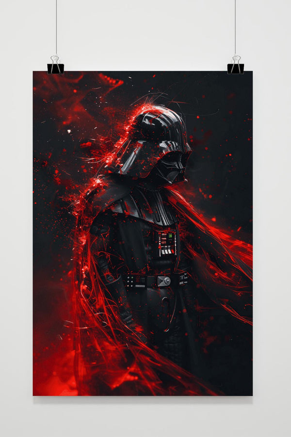 Affiche Darth Vader Rouge