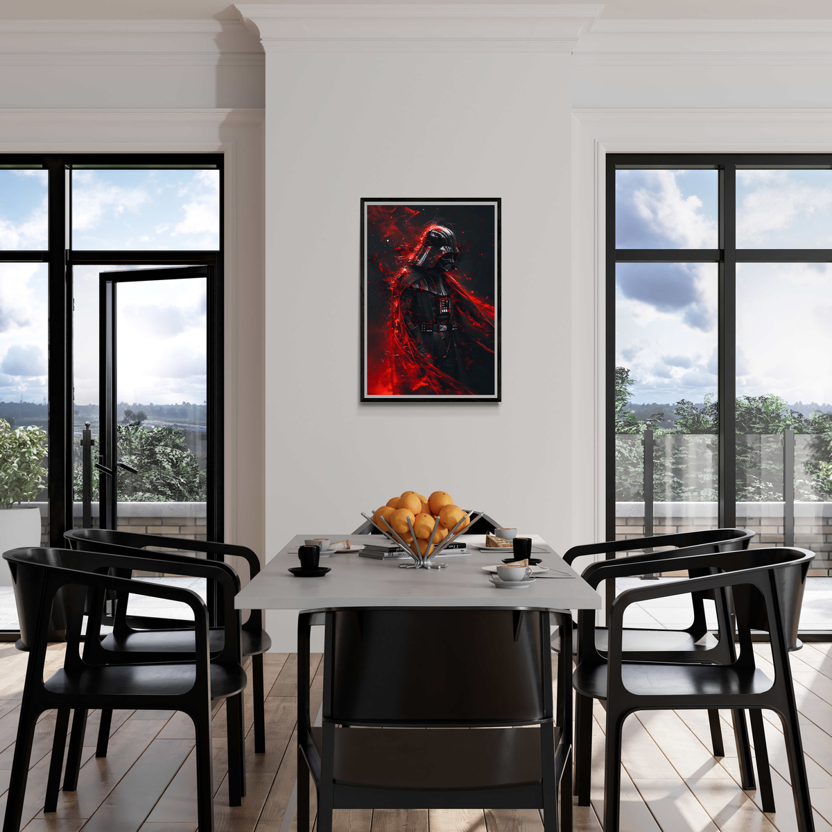 Darth Vader Rojo en un interior