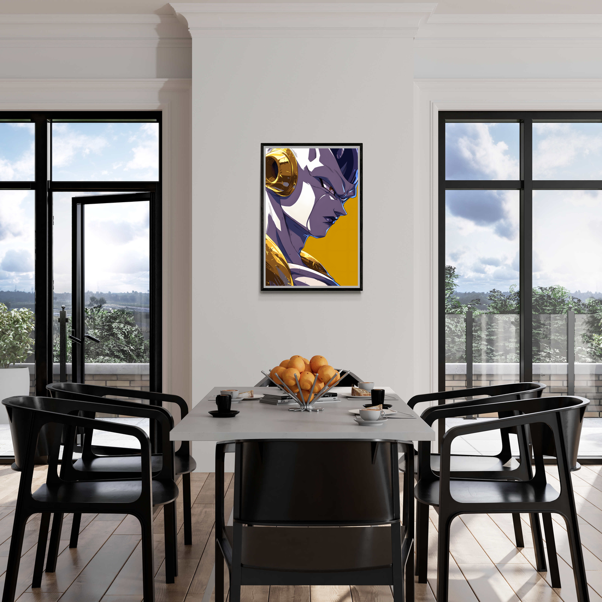 Frieza Geel Dragonball en un interior