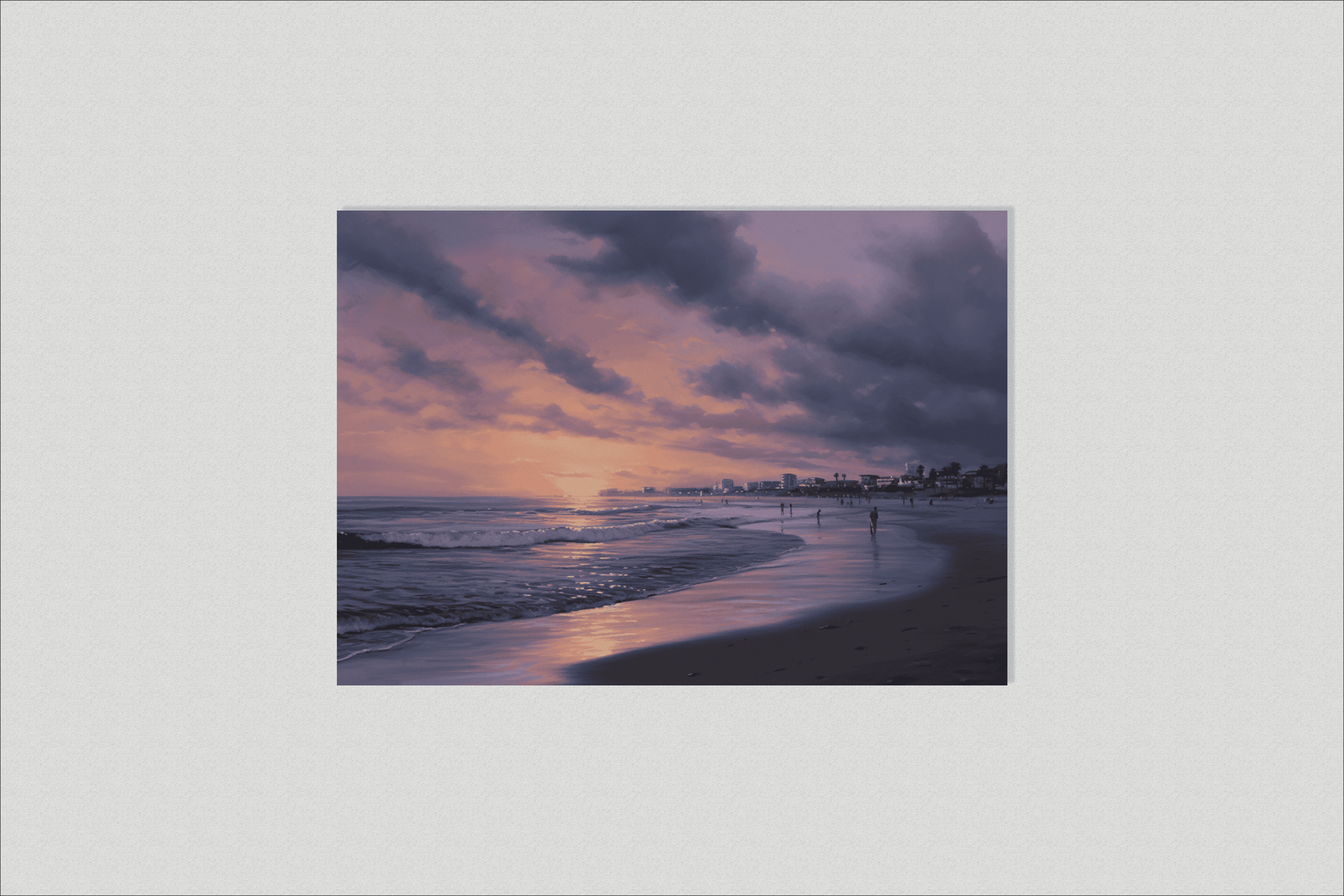 Strand Zee — grijs