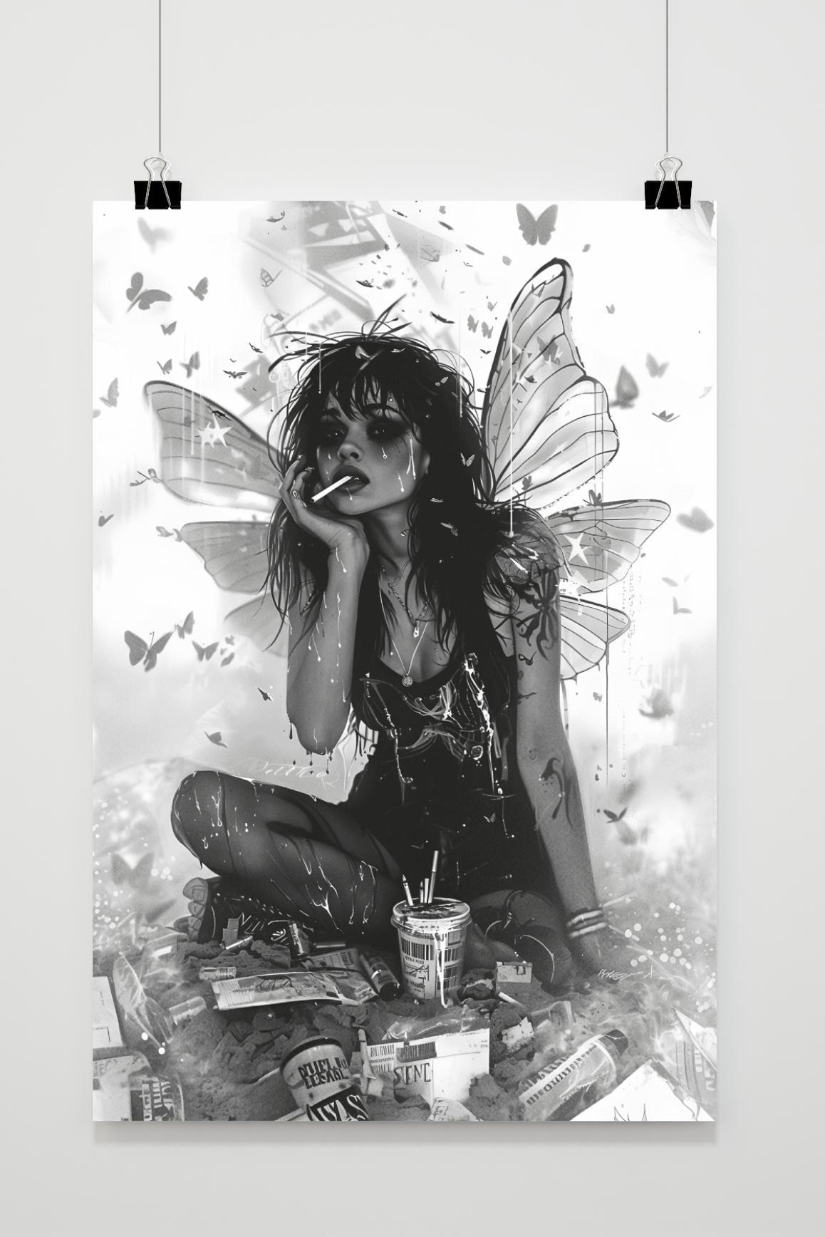 Smoke Black White Fairy