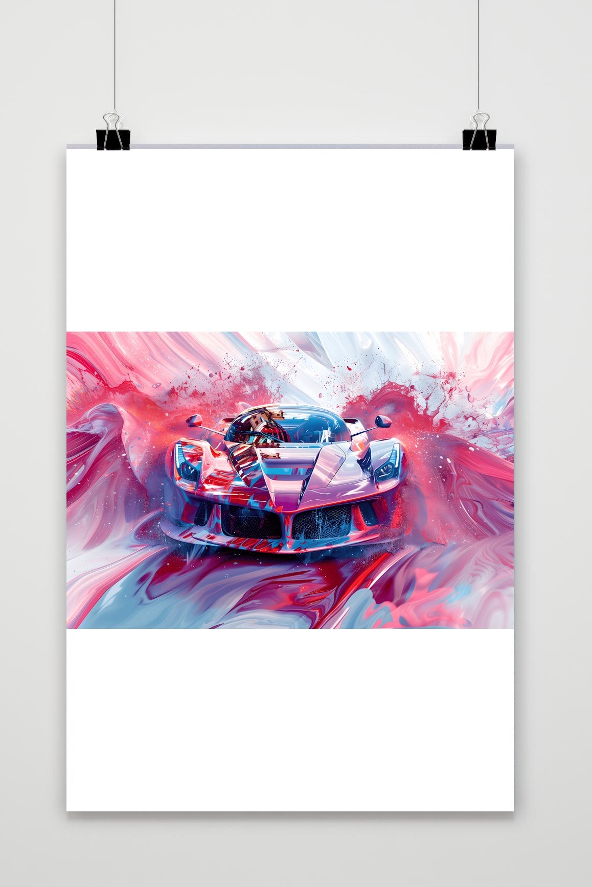 Affiche Ferrari Rouge de 25 Artstreet