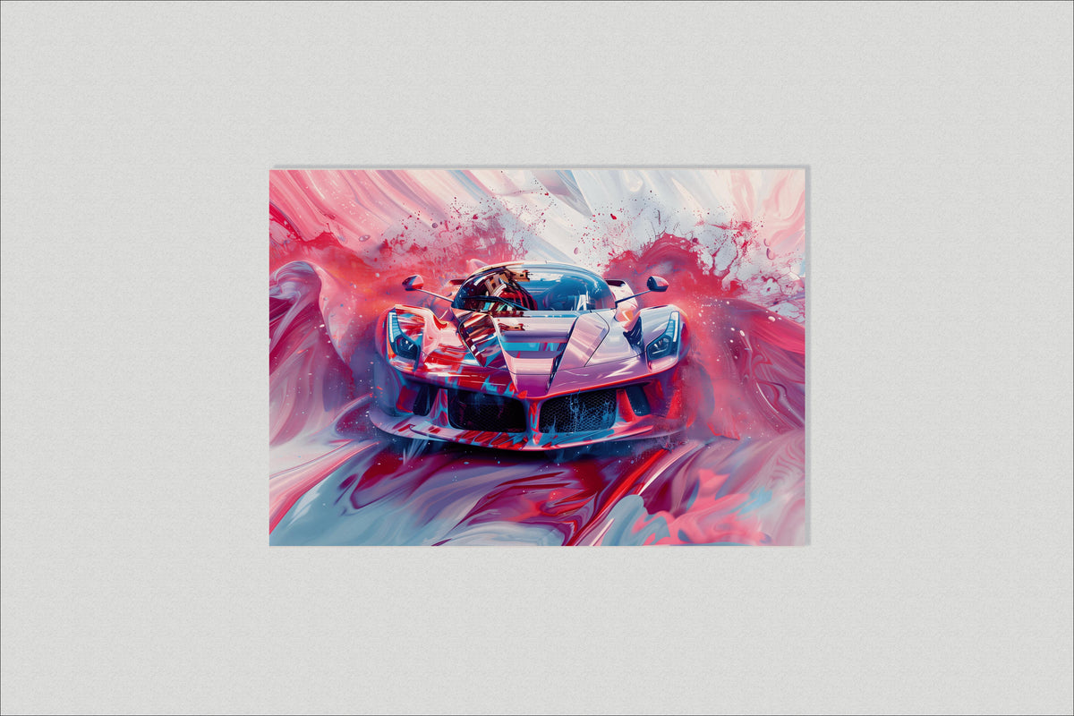 Ferrari Rouge dans un intérieur