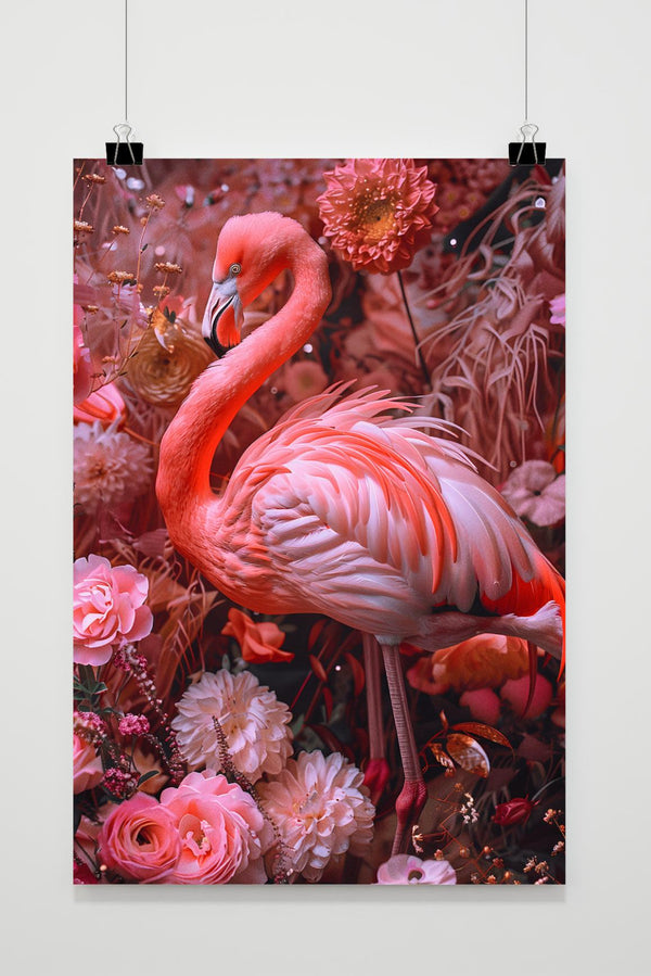 Flamingo Tuin Poster