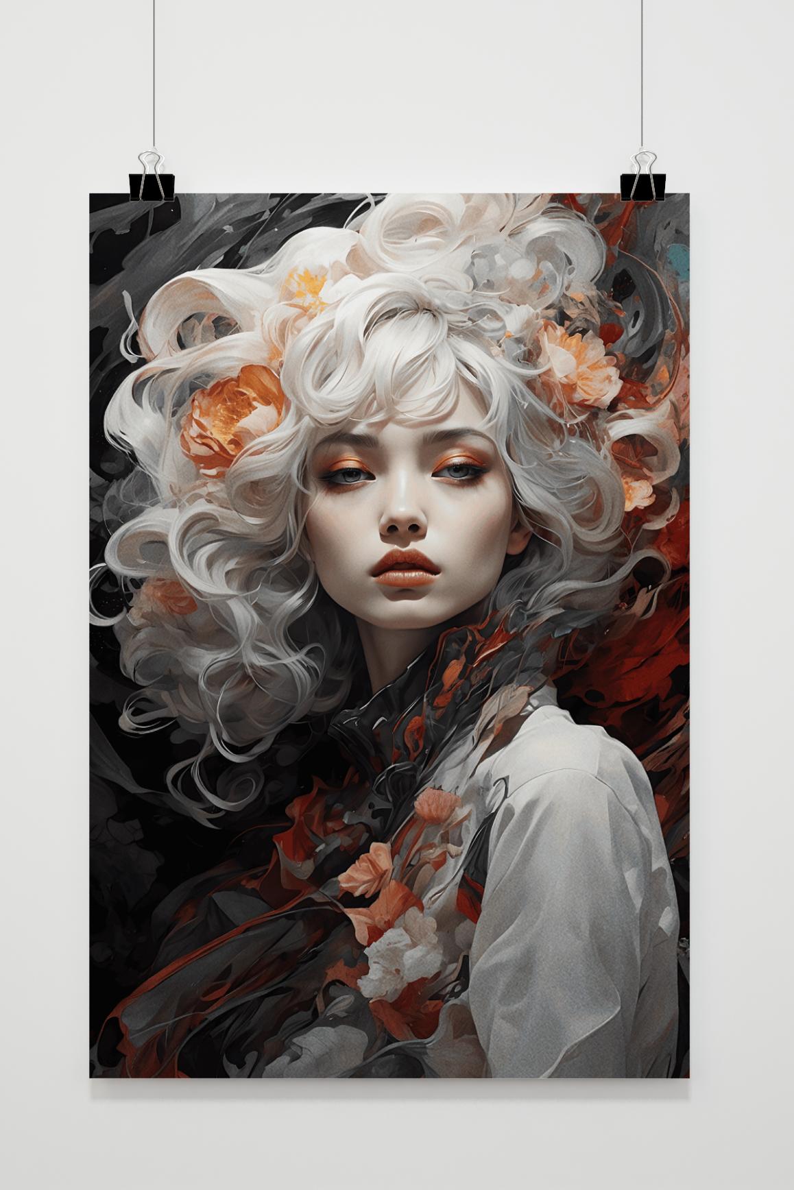 Póster Bloemenportret de 25 Artstreet