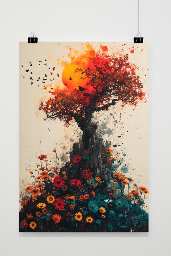 Bosboom Bloemen Poster