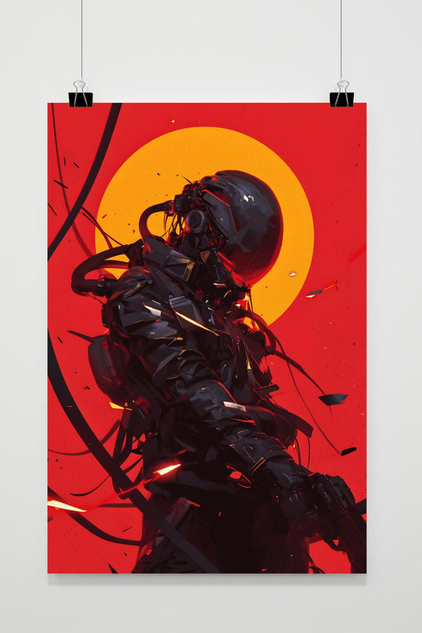 Futuristische Assassin poster