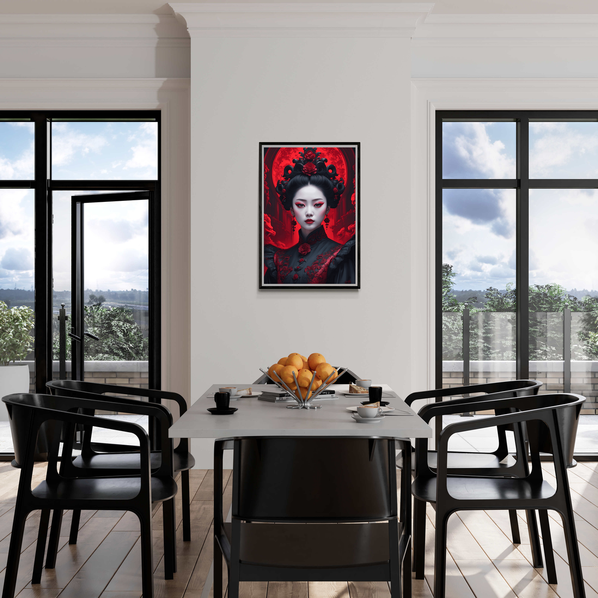 Reina Roja en un interior