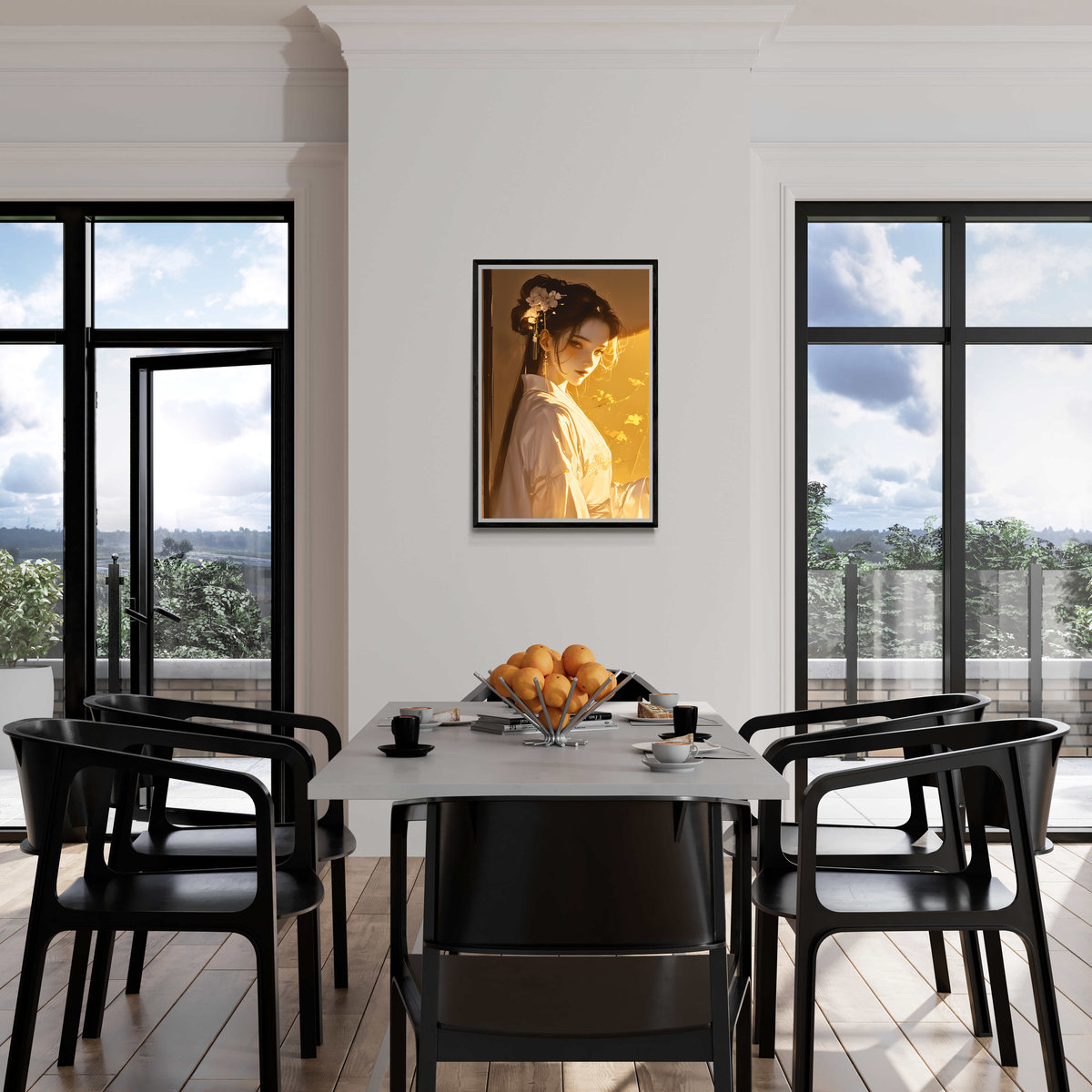 Kimono Doré dans un intérieur