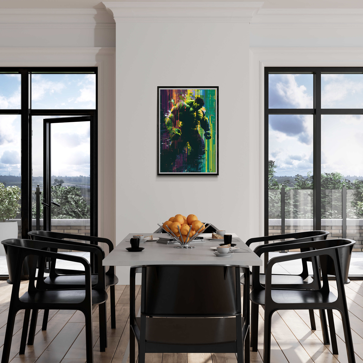 Hulk en un interior