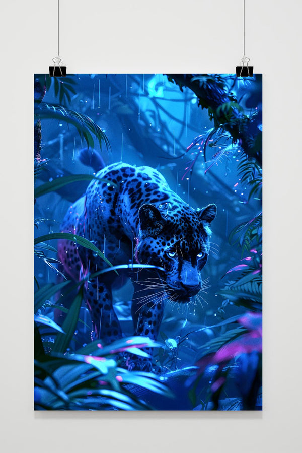 Affiche Jaguar Néon