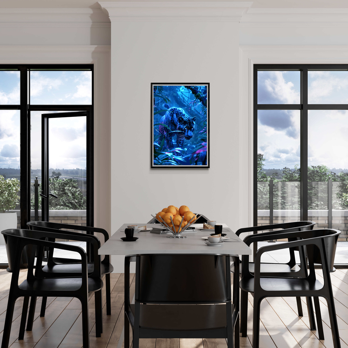Jaguar Néon dans un intérieur