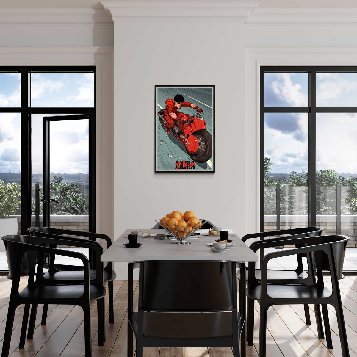 Kaneda Akira en un interior