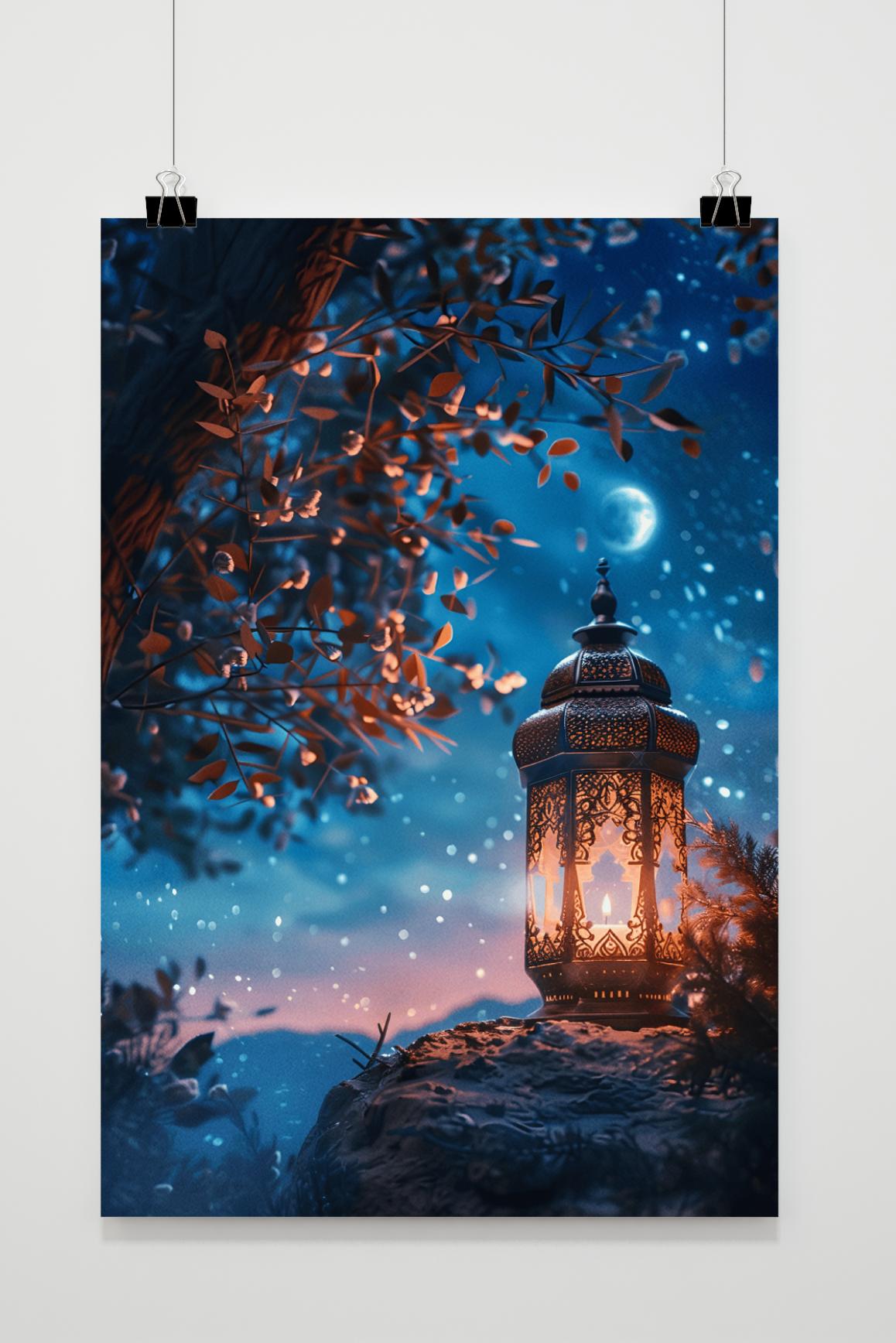 Póster Linterna y Árbol de 25 Artstreet